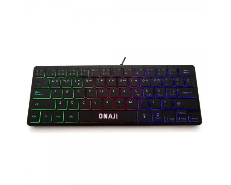 Teclado gaming onaji kii rgb