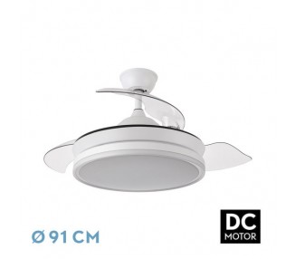 Ventilador dc bayomo blanco 72w 7200lm