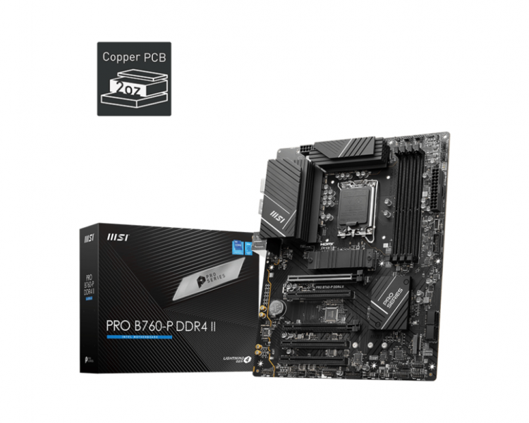 PLACA BASE MSI PRO B760 P 1700 ATX 4XDDR4