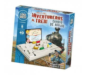 Juego mesa logiquest aventureros al tren