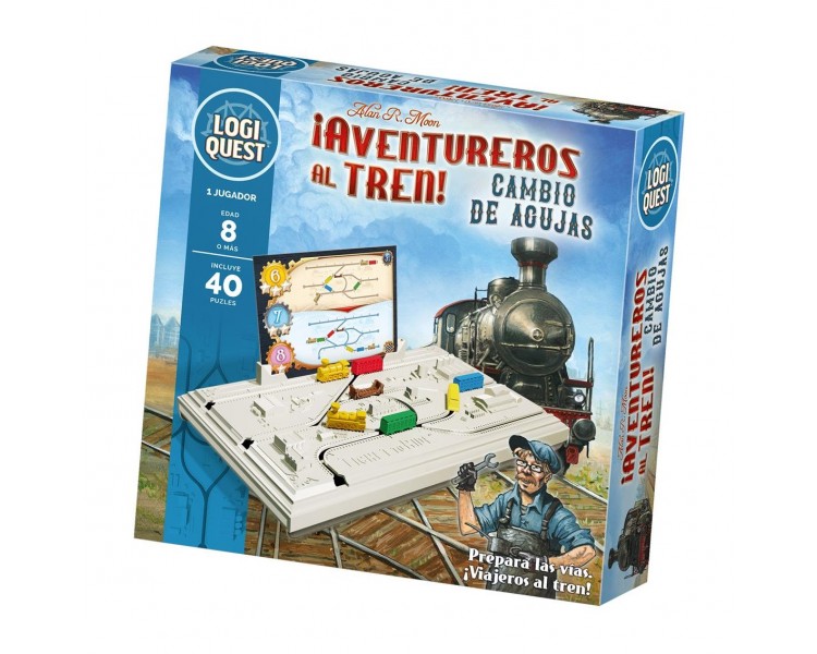 Juego mesa logiquest aventureros al tren