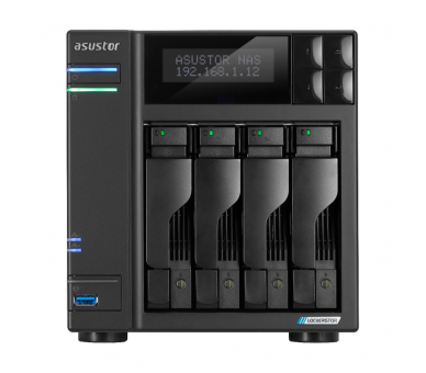 NAS ASUSTOR TOWER 4 BAY NAS QUAD CORE 20GHZ DUAL 25GBE PORTS 4GB RAM DDR4