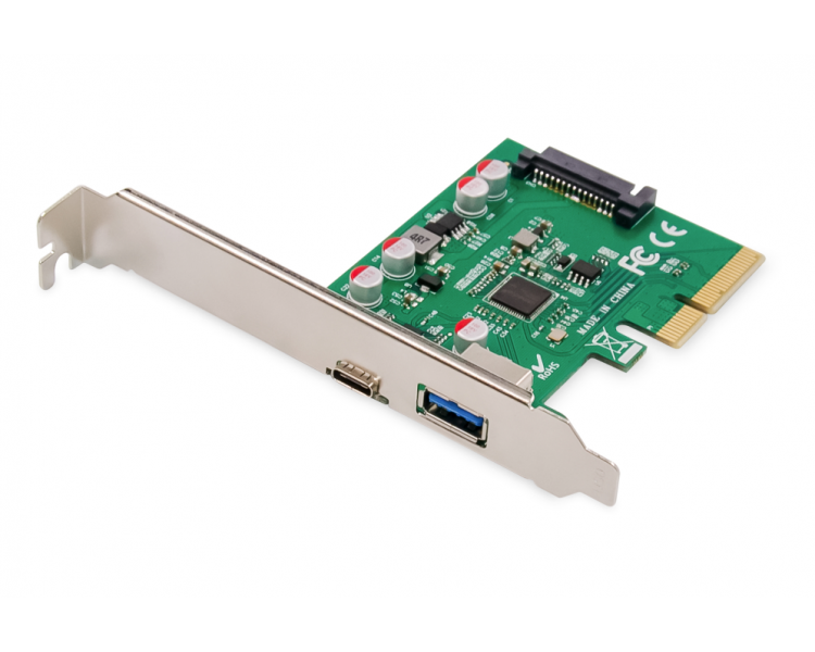 DIGITUS TARJETA PCIE USB TYPE C USB A