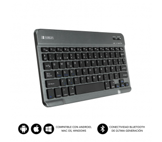 TECLADO TABLET SUBBLIM SMART BT KEYBOARD GREY