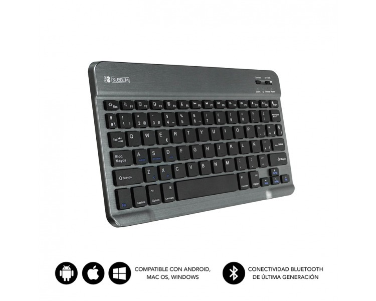 TECLADO TABLET SUBBLIM SMART BT KEYBOARD GREY