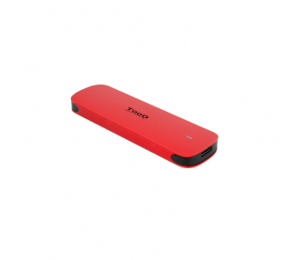 CAJA EXTERNA TOOQ M2 NVMe USB31 GEN2 ALUMINIO ROJA