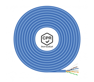 BOBINA CABLE RED AISENS RJ45 LSZH CPR Dca CAT6 UTP 305M AZUL