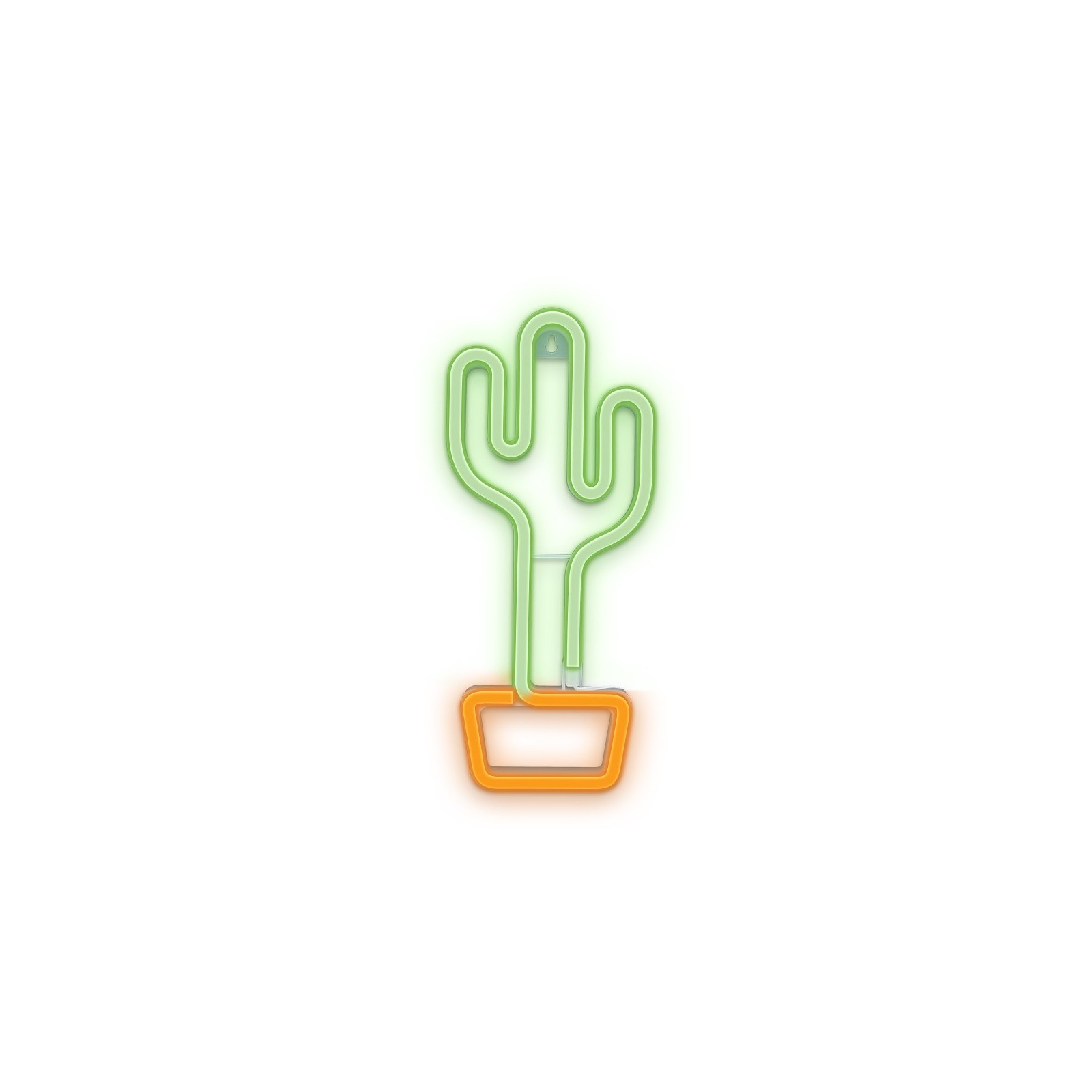 Lampara forever neon led cactus orange