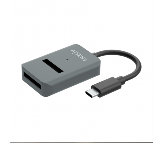 USB C DOCK AISENS M2 NGFF ASUC M2D012 GR SATA NVME A USB31 GEN2 GRIS