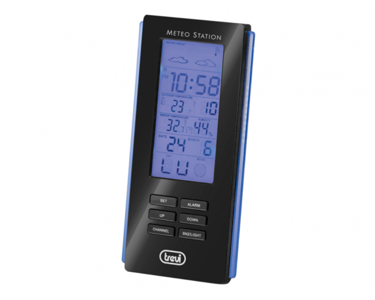 ESTACIoN METEOROLoGICA CON SENSOR EXTERNO TREVI ME 3108 RC NEGRO