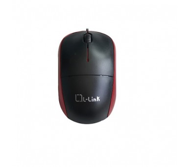 Raton optico usb l link negro rojo