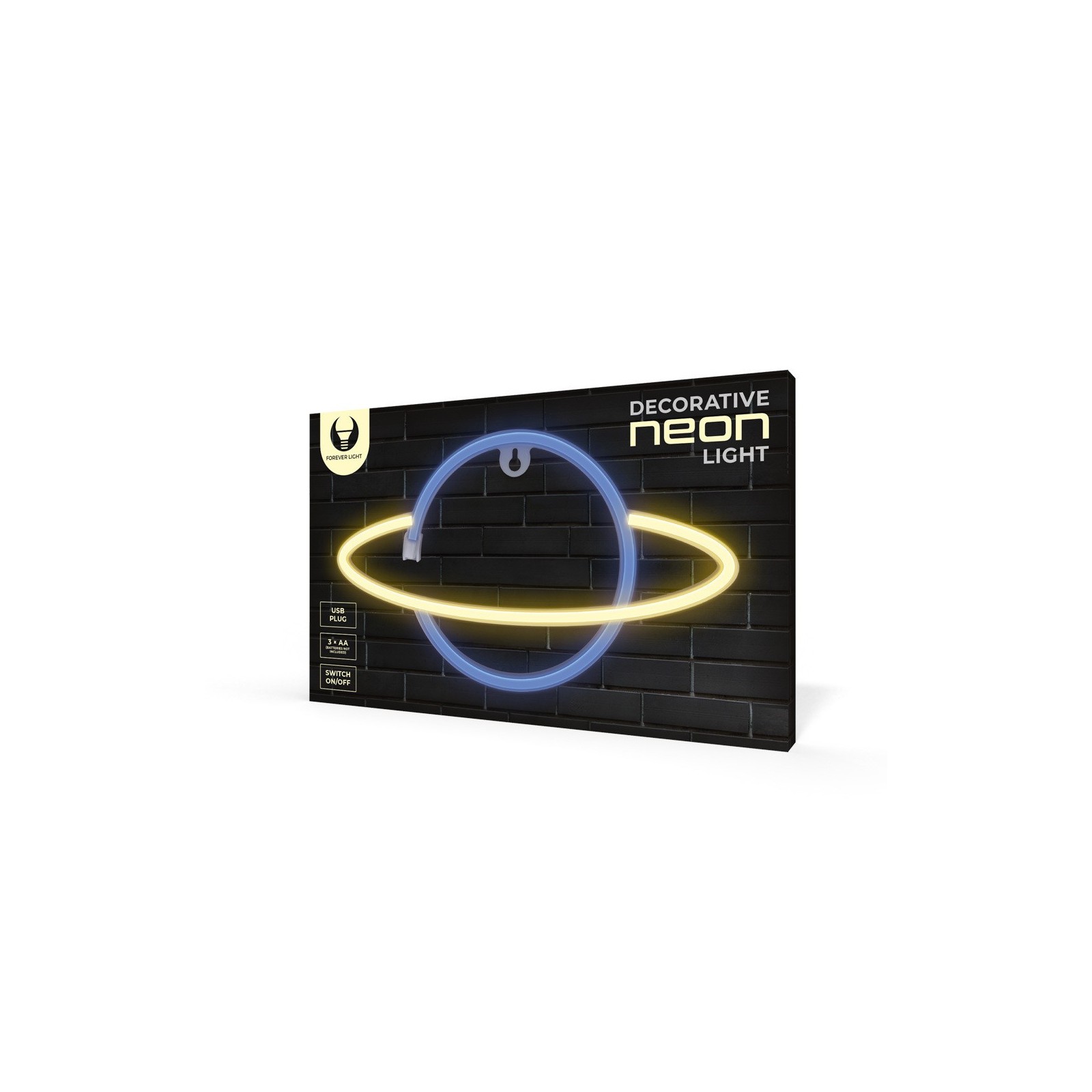 Lampara forever neon led saturn yellow