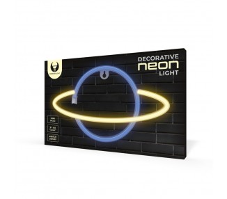 Lampara forever neon led saturn yellow