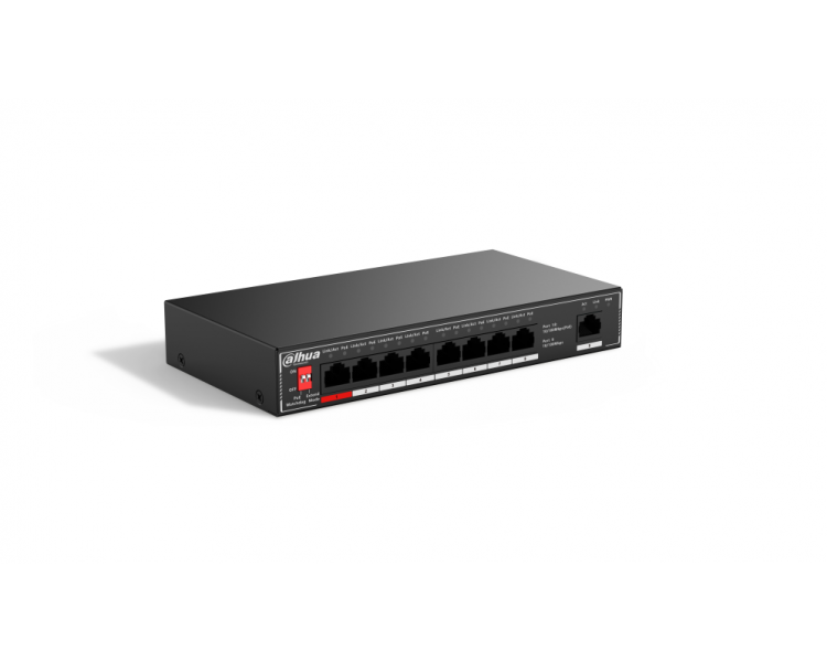 SWITCH IT DAHUA DH SF1009P 9 PORT UNMANAGED DESKTOP SWITCH WITH 8 PORT POE