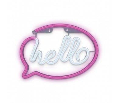 Lampara forever neon led hello pink