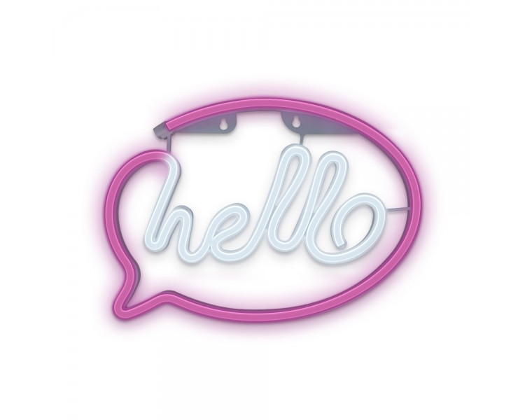 Lampara forever neon led hello pink