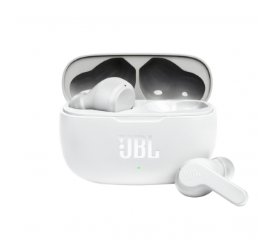 AURICULARES BLUETOOTH JBL WAVE 200TWS CON ESTUCHE DE CARGA BLANCO