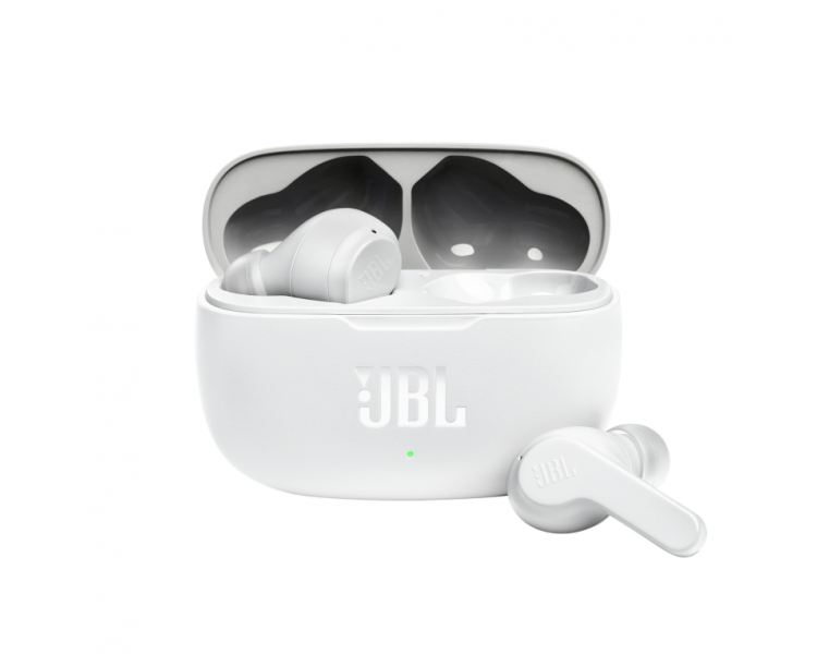 AURICULARES BLUETOOTH JBL WAVE 200TWS CON ESTUCHE DE CARGA BLANCO