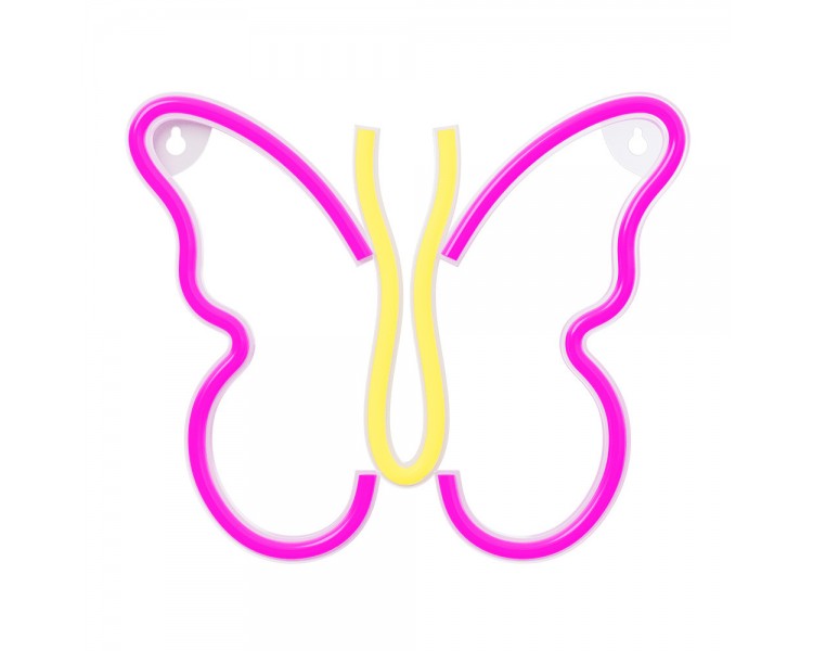 Lampara forever neon led butterfly pink