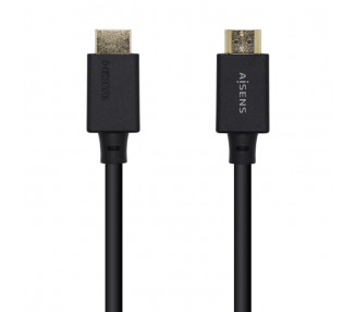 CABLE HDMI AISENS V21 ULTRA ALTA VELOCIDAD 8K60HZ M M 05M NEGRO