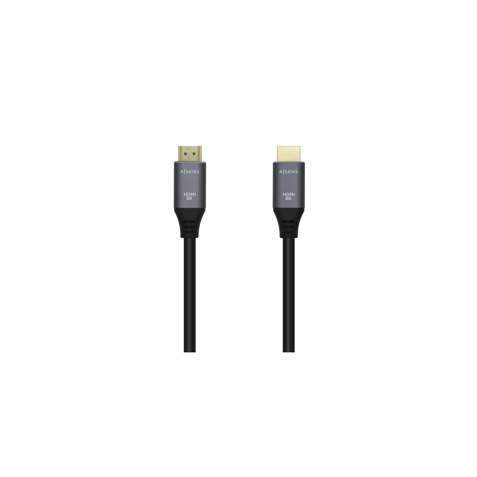 CABLE HDMI AISENS V21 ULTRA ALTA VELOCIDAD 8K60HZ M M 05M GRIS NEGRO