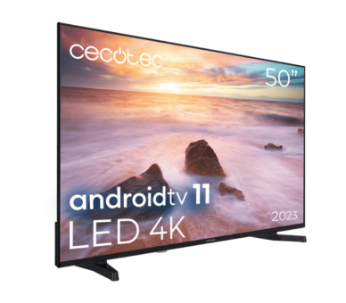 TV CECOTEC 50 LED 4K UHD FRAMELESS ANDROIDTV 11 ALU20050