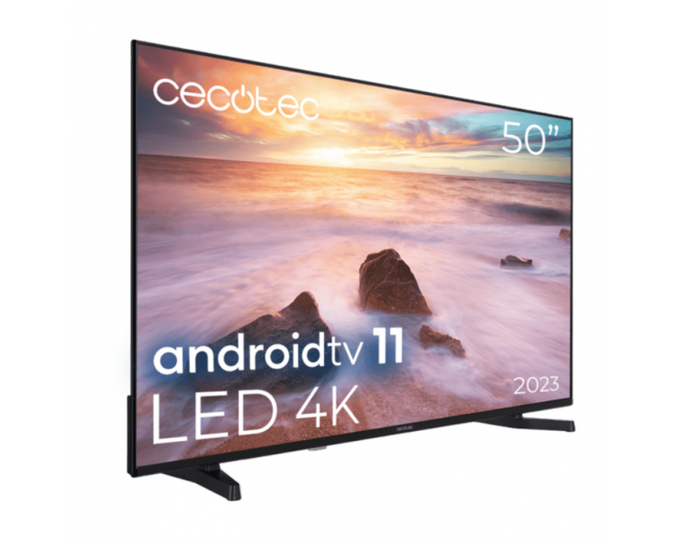 TV CECOTEC 50 LED 4K UHD FRAMELESS ANDROIDTV 11 ALU20050