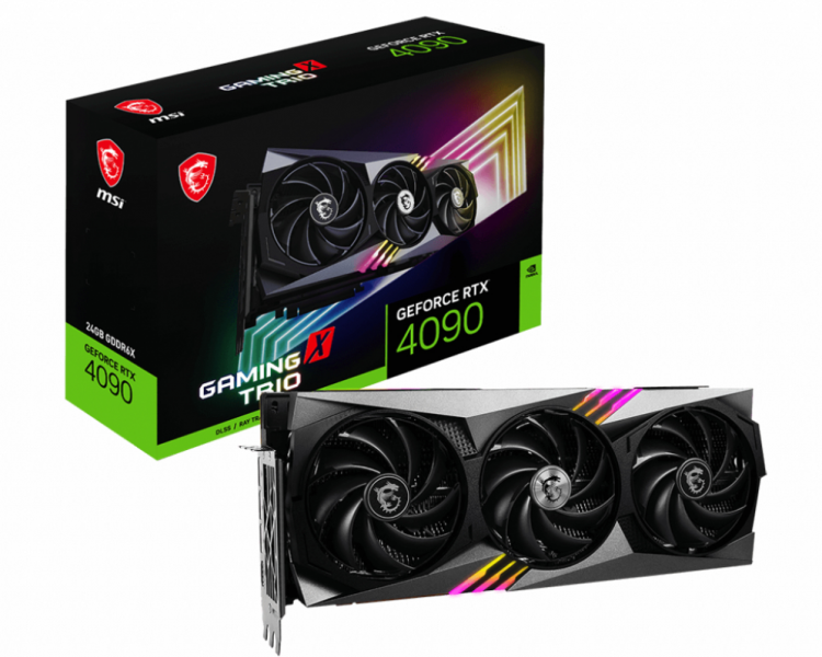 TARJETA GRAFICA MSI RTX 4090 GAMING X TRIO 24GB GDDR6