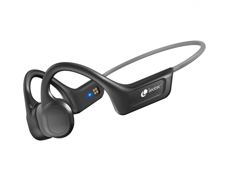 LEOTEC AURICULARES CONDUCCION OSEA IPX7 Gris Bateria 230mAh Llamadas