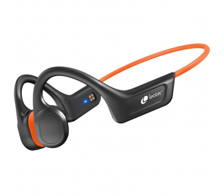 LEOTEC AURICULARES CONDUCCION OSEA IPX7 Naranja Bateria 230mAh Llamadas