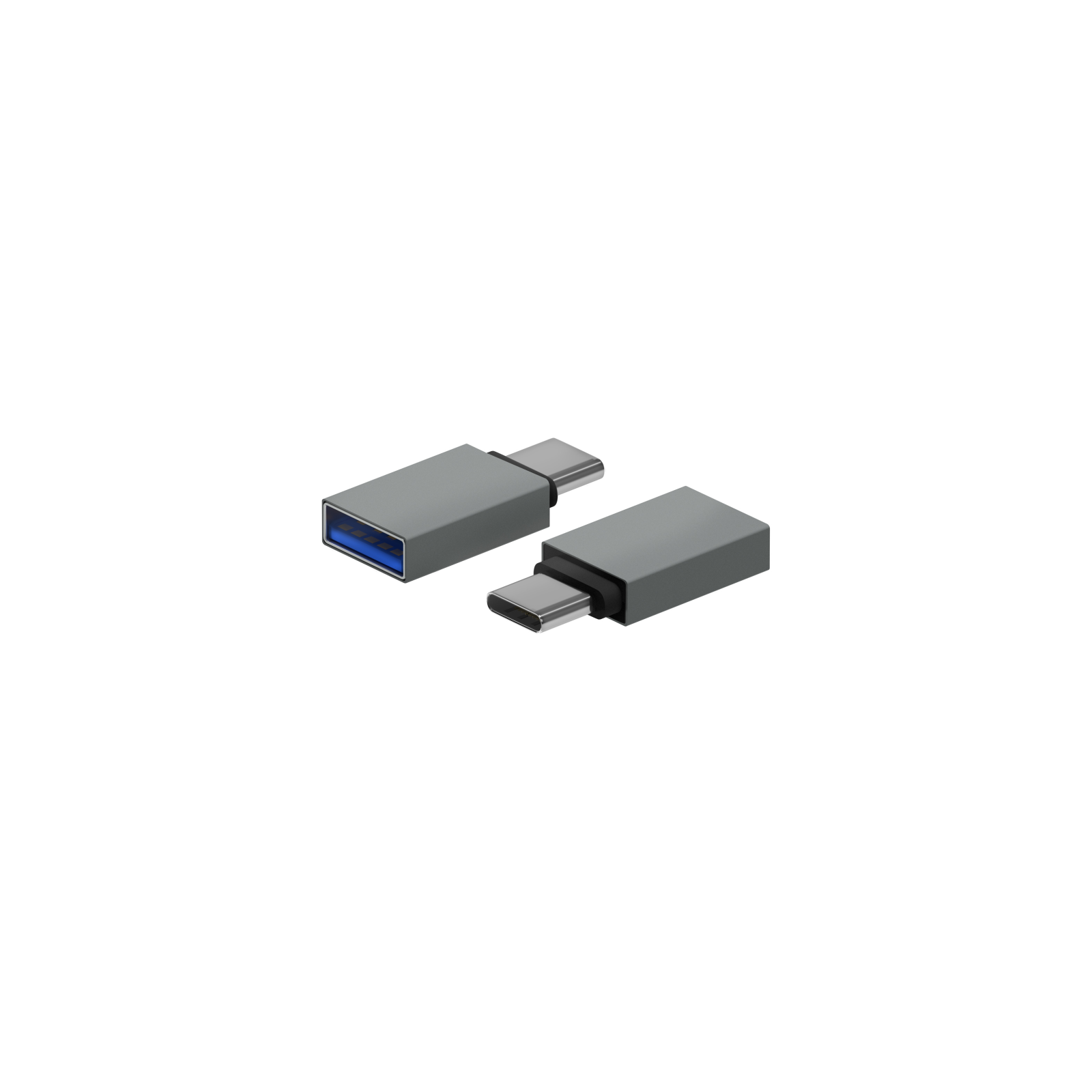 MINI ADAPTADOR AISENS ALUMINIO USB 32 GEN1 3A USB C M A H GRIS