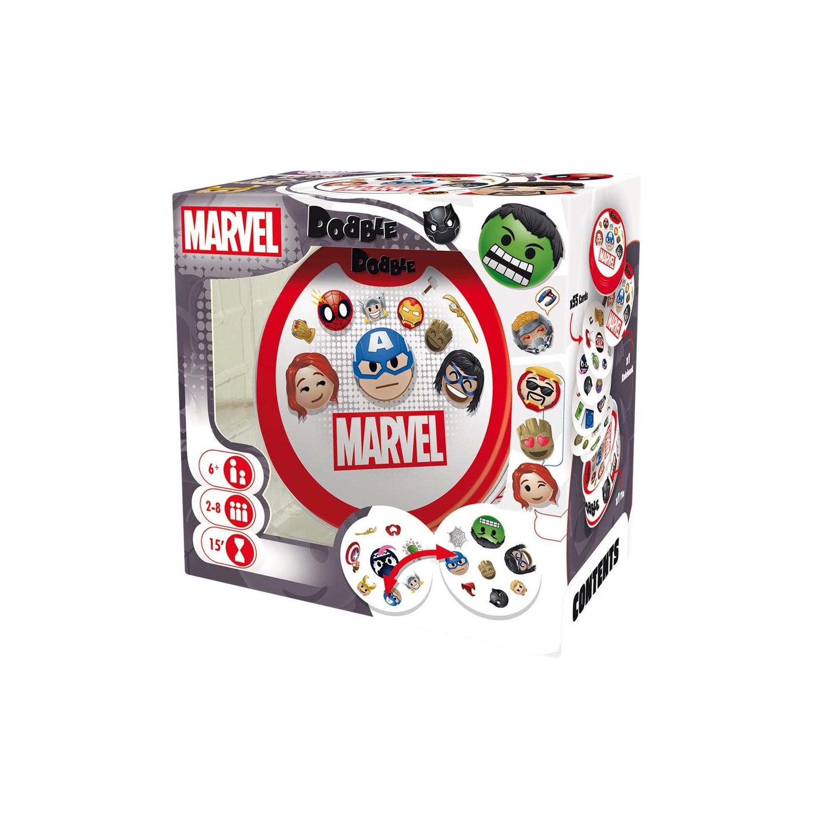 Juego mesa dobble marvel emoji