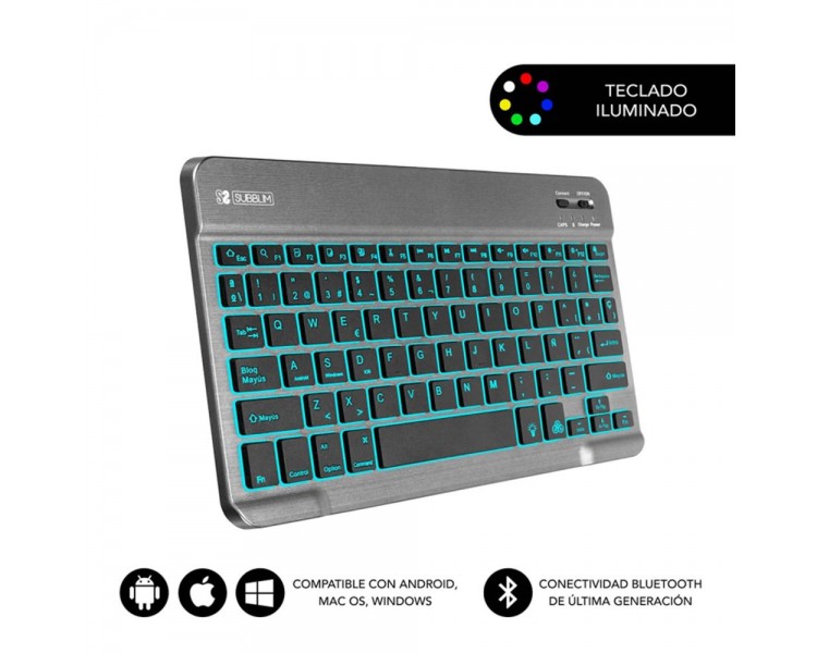 Teclado tablet subblim sub kbt smbl31 inalambrico