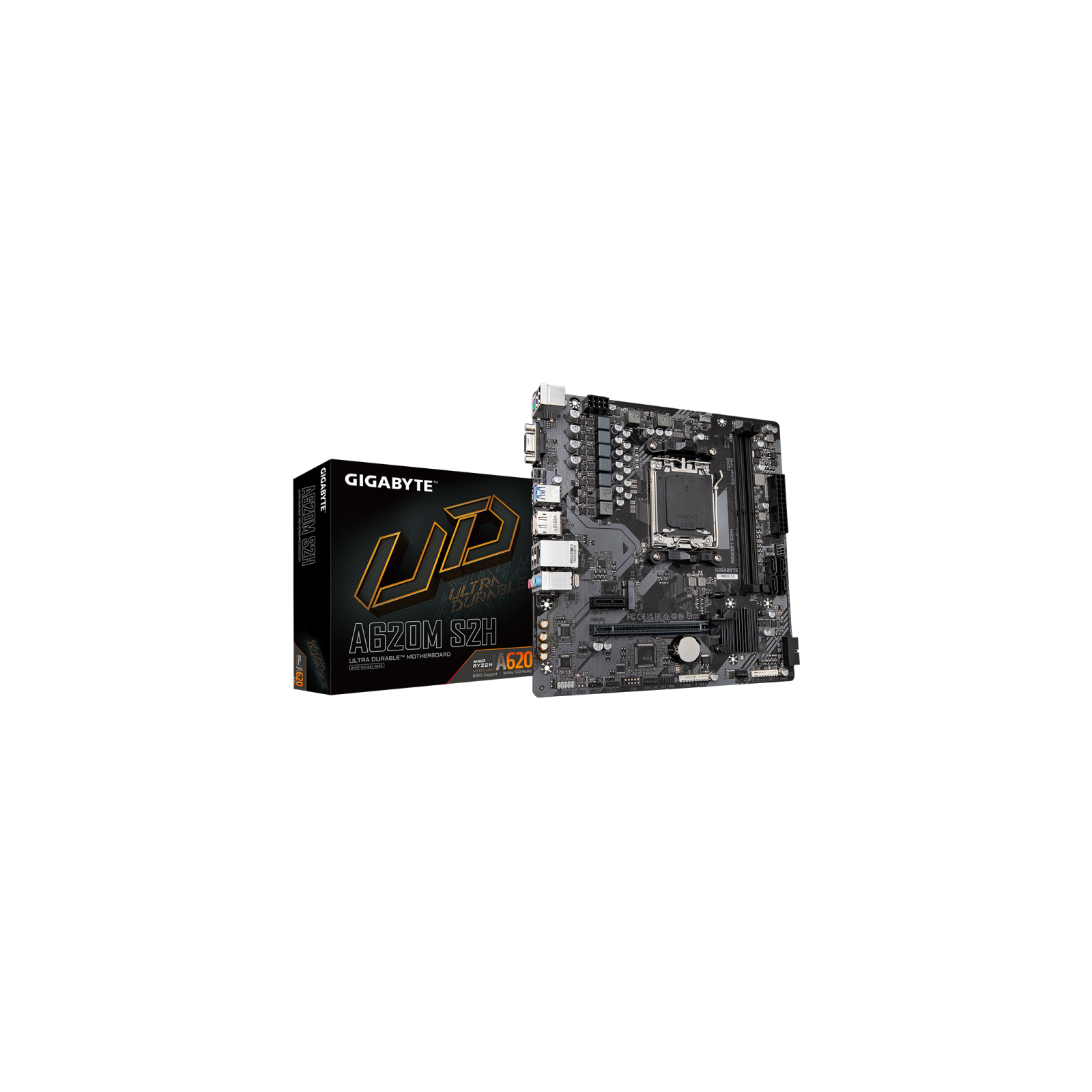 PLACA BASE GIGABYTE A620M S2H AM5 MATX 2XDDR5