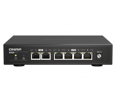 SWITCH QNAP QSW 2104 2T NO ADMINISTRADO 25G ETHERNET 100 1000 2500 NEGRO