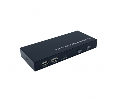 CONMUTADOR KVM AISENS HDMI 4K60HZ USB 1U 2PC CON ALIMENTACION NEGRO