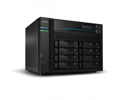 NAS ASUSTOR TOWER 8 BAY QUAD CORE 8GB DDR4 10 GBE X 2 25 GBE X 2 USB 32