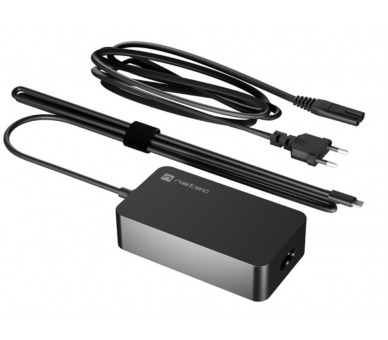 CARGADOR NATEC GRAYLING USB C 45W PARA PORTATILES TABLETS SMARTPHONES