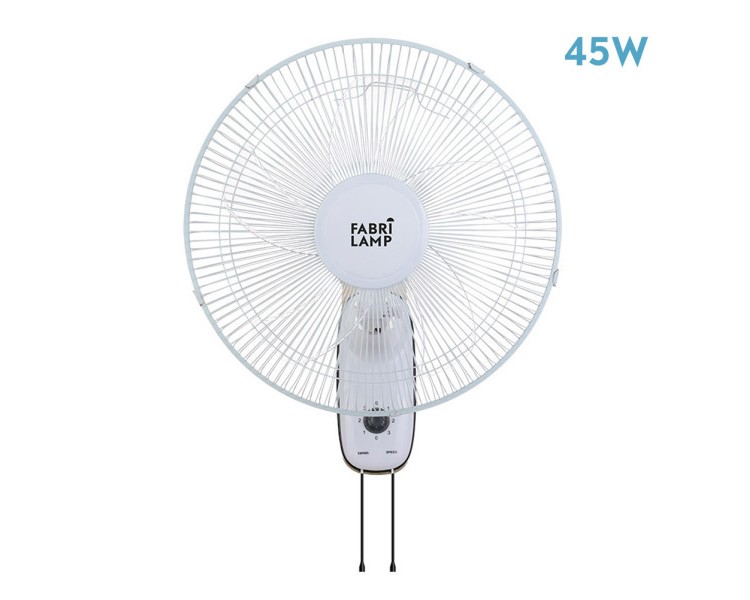 Ventilador pared cudo blanco 3 vel