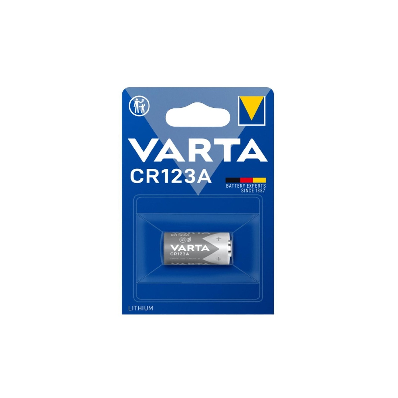 Blister pilas varta litio 3v cr123a