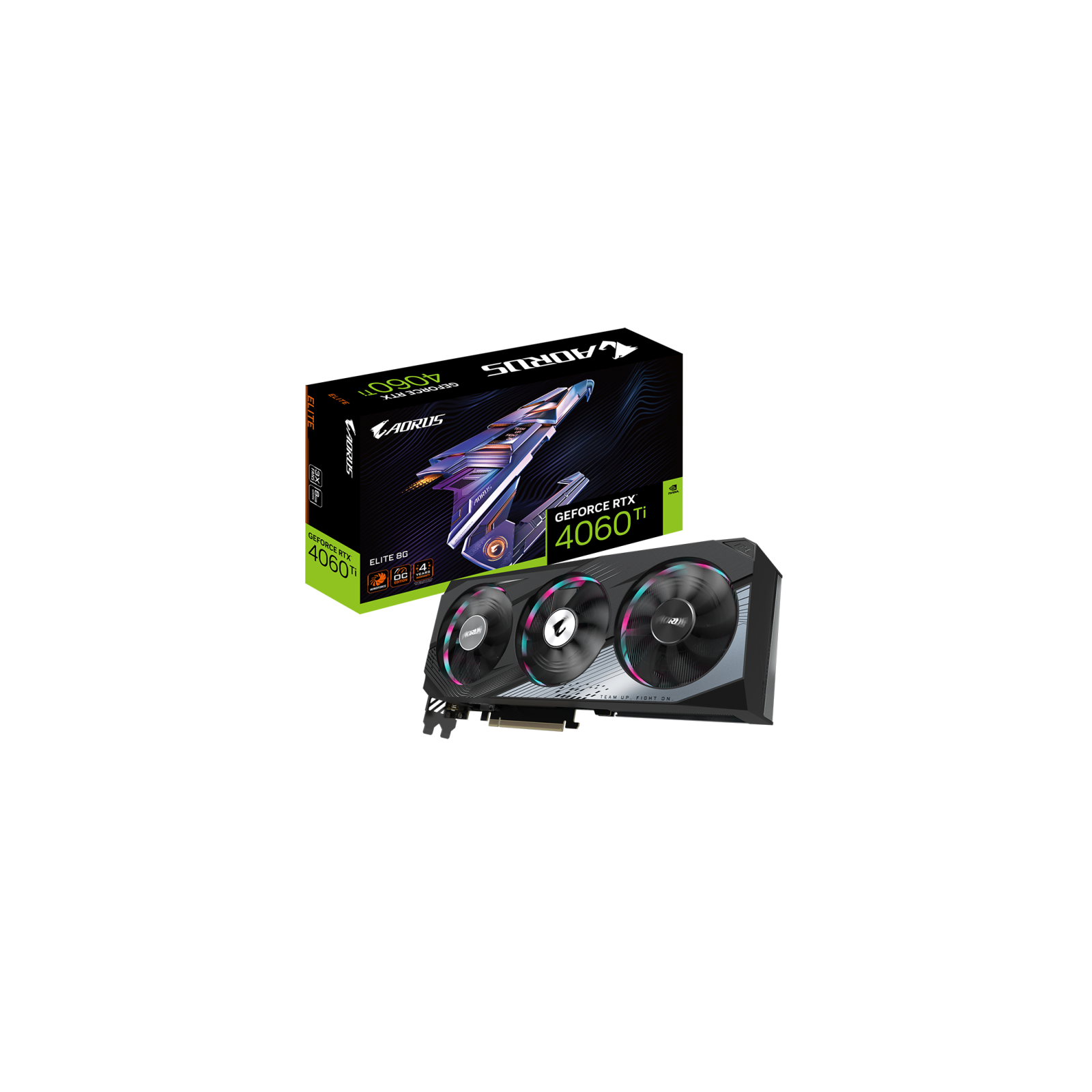 TARJETA GRAFICA GIGABYTE RTX 4060 TI AORUS E 8GB