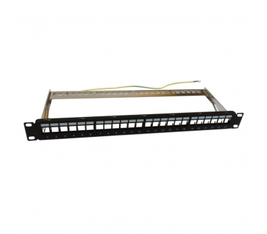 PANEL MODULAR WP 24 PUERTOS STP CAT5E 6 CON GESTOR DE CABLES