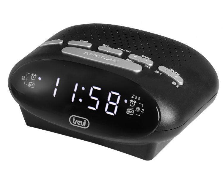 RADIO FM DESPERTADOR PLL PANTALLA LED TREVI RC 821 D