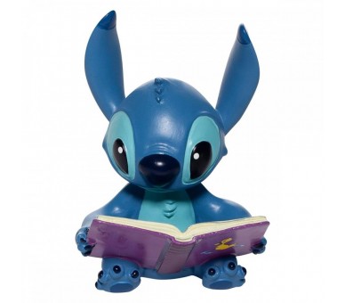 Figura enesco disney stitch con libro