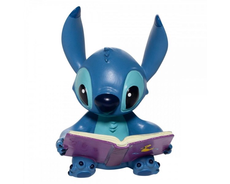 Figura enesco disney stitch con libro