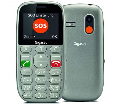 Telefono movil gigaset gl390 gris mayores