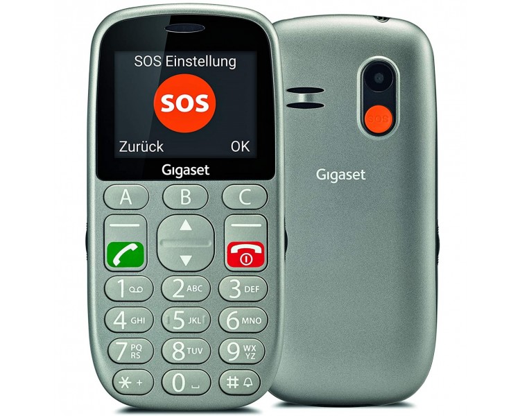 Telefono movil gigaset gl390 gris mayores