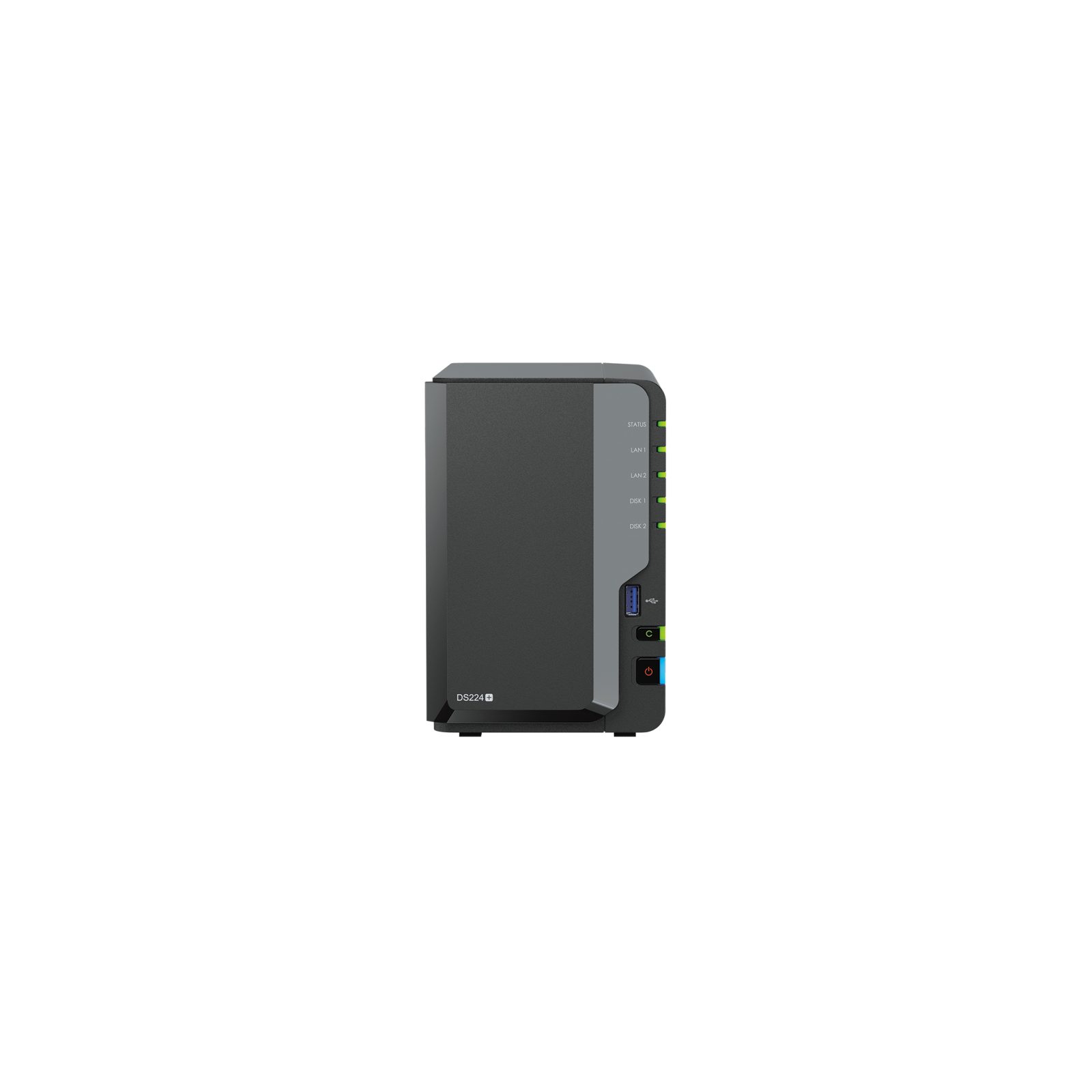 NAS SYNOLOGY DS224 2 BAHIAS ETHERNET J4125 NEGRO