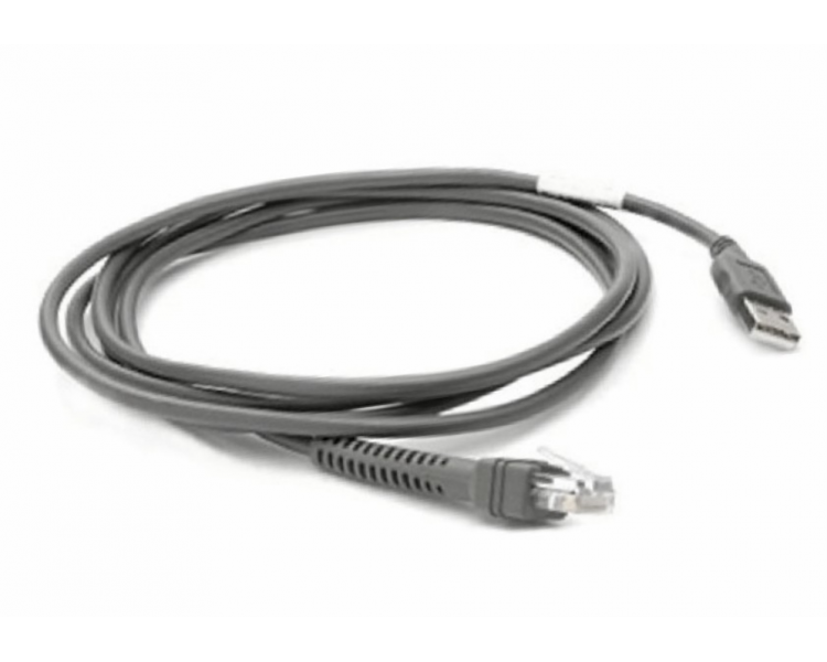 ZEBRA SHIELDED USB CABLE SER A CONNECCABL7FT 21M STRAIGHT