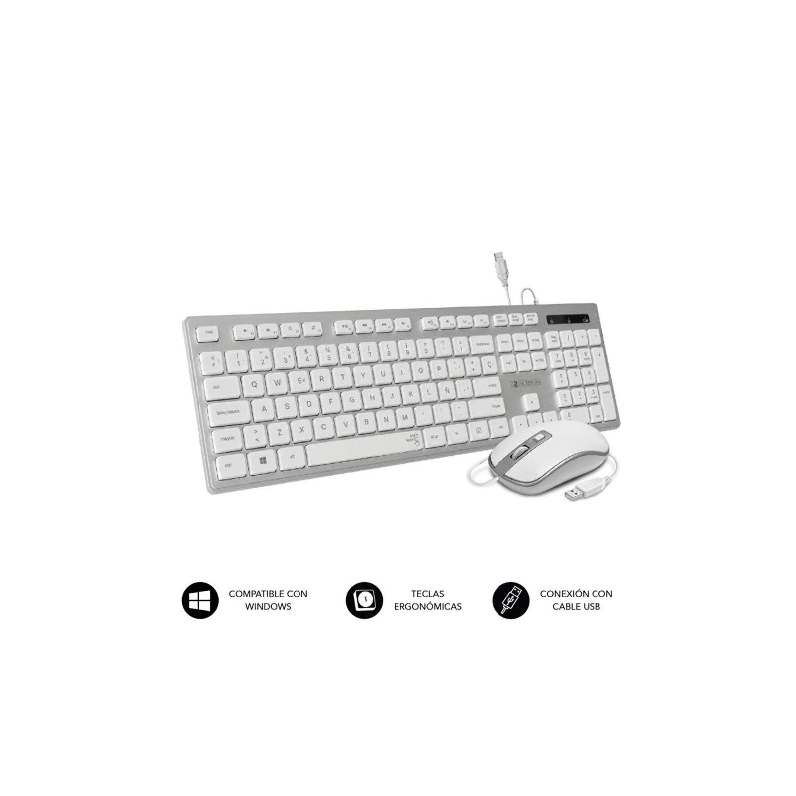 Teclado raton subblim subkbc ceke60